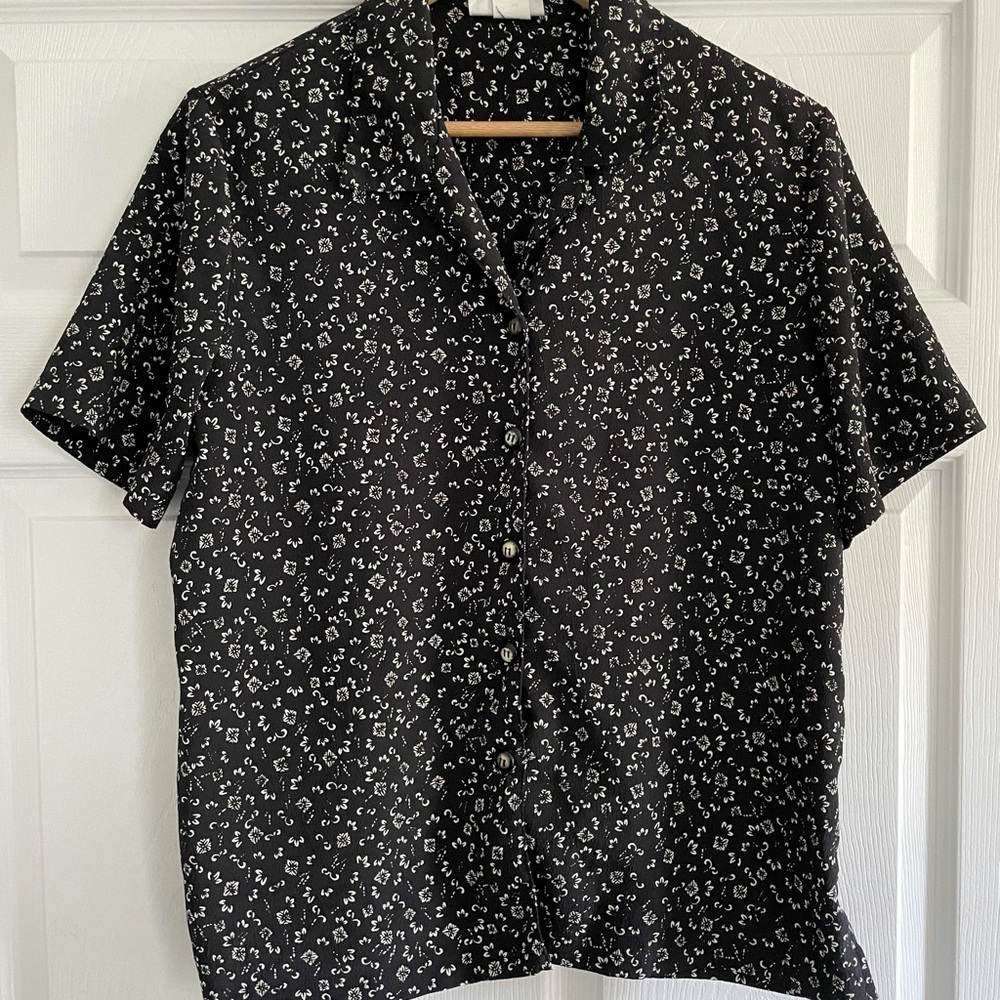 Vintage Floral Button Down Shirt